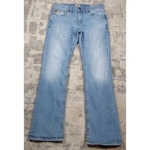 Moonshine Spirit 120 Proof Slim Bootcut Men's Blue Denim Jeans Sz 31x29 See Desc